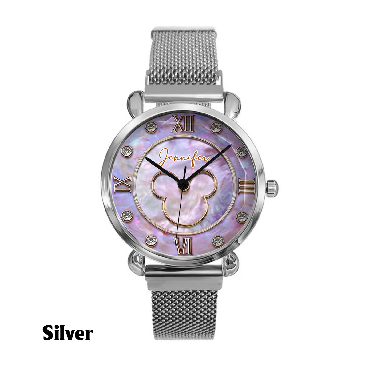 Magical Mother Of Pearl - Personalized Mouse Women Hand Watch