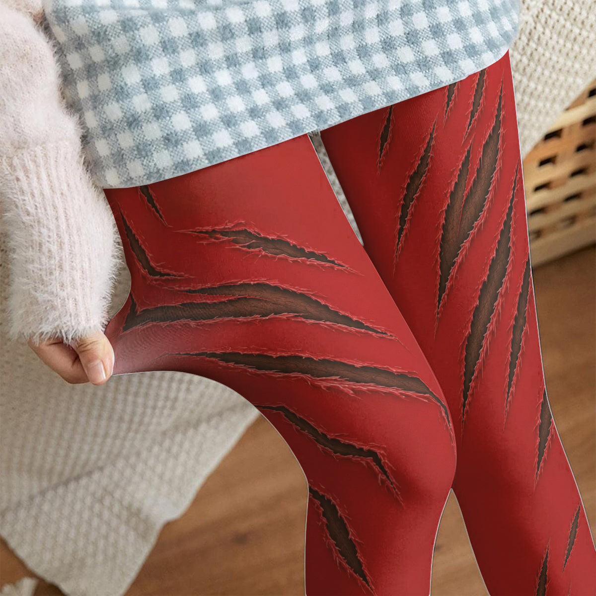 All Is For My Husband/ Partner/ Boyfriend/ Girlfriend - Personalized Stole Christmas Women Pantyhose Tights