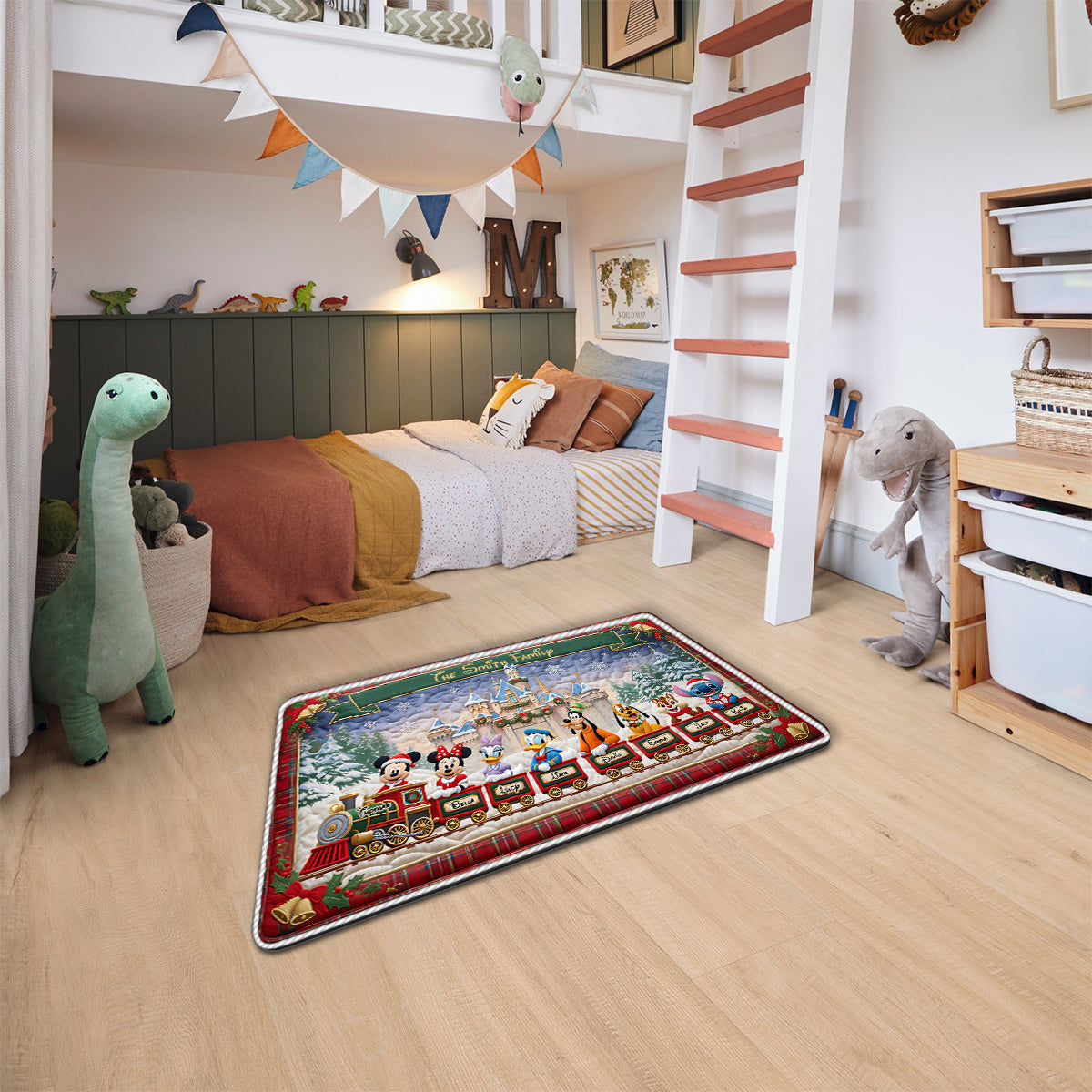Magical Christmas - Personalized Mouse Non-Slip Tufted Rug
