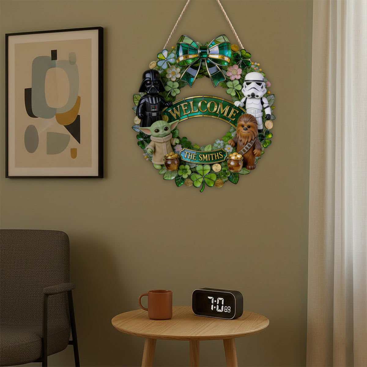 Welcome - Personalized The Force LED Light Acrylic Sign
