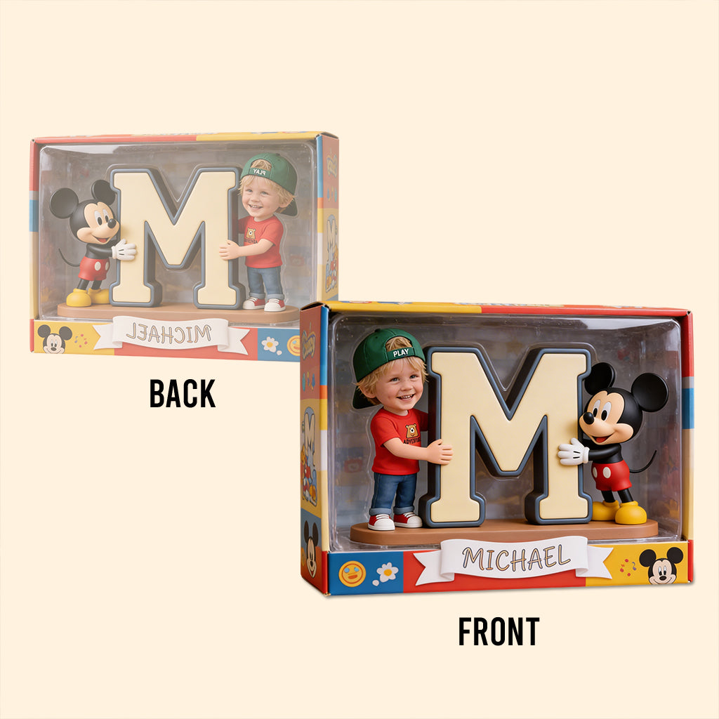 Custom Charactor, Alphabet Letter - Personalized Mouse Custom Shaped Acrylic Plaque