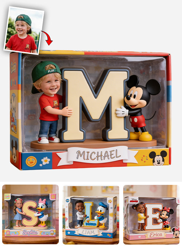 Custom Charactor, Alphabet Letter - Personalized Mouse Custom Shaped Acrylic Plaque