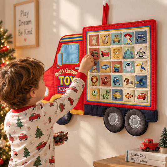 Christmas Toy Adventure - Personalized Animation Movie Fabric Advent Calendar
