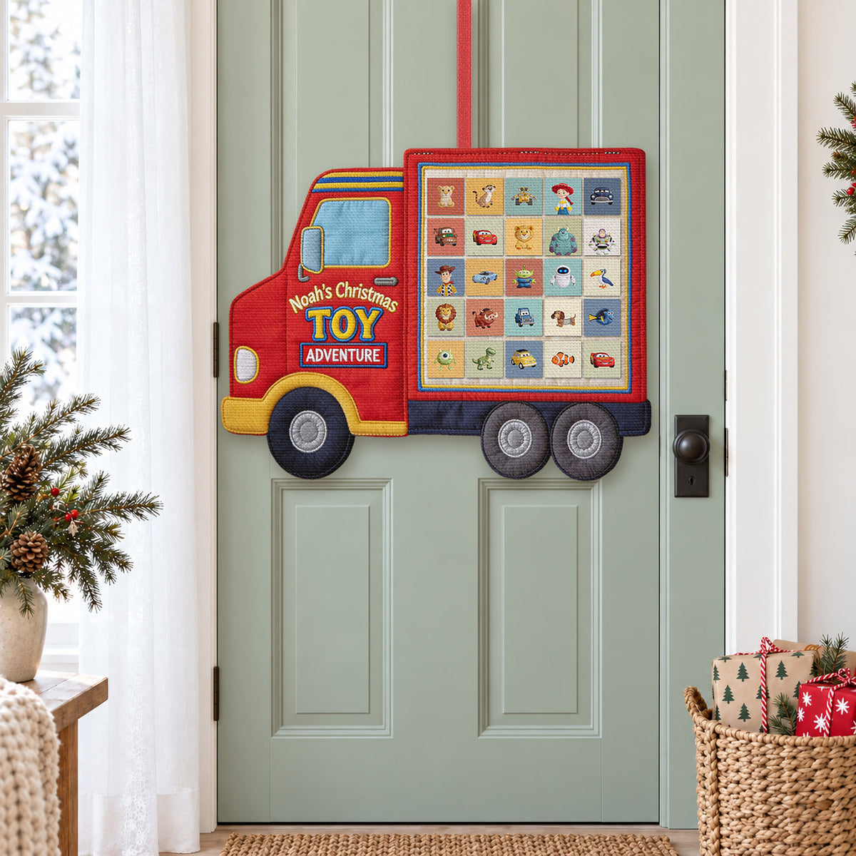 Christmas Toy Adventure - Personalized Animation Movie Fabric Advent Calendar