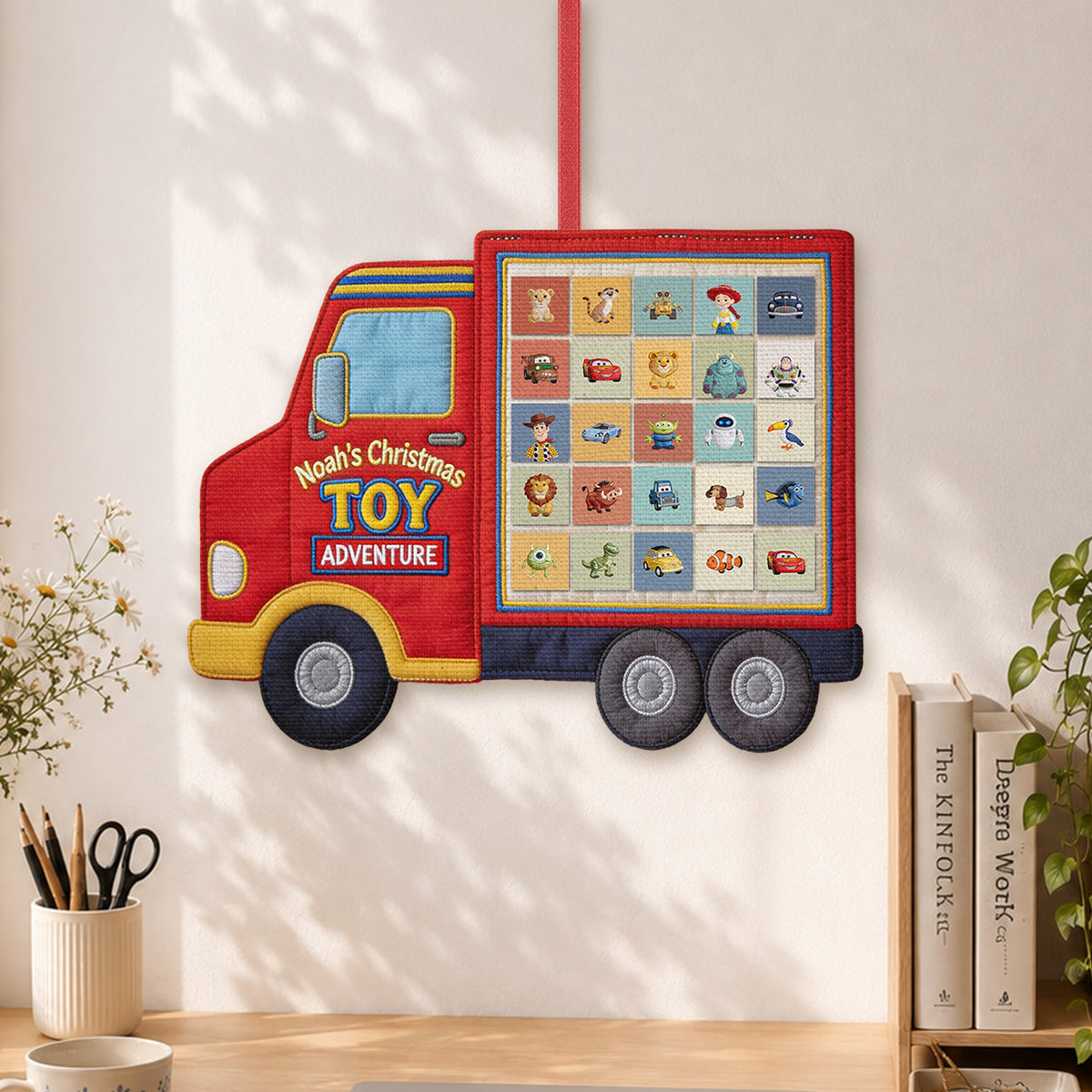 Christmas Toy Adventure - Personalized Animation Movie Fabric Advent Calendar
