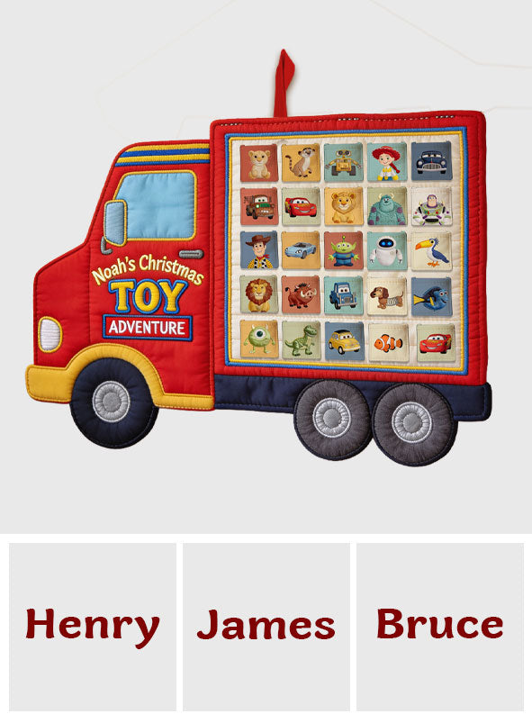Christmas Toy Adventure - Personalized Animation Movie Fabric Advent Calendar