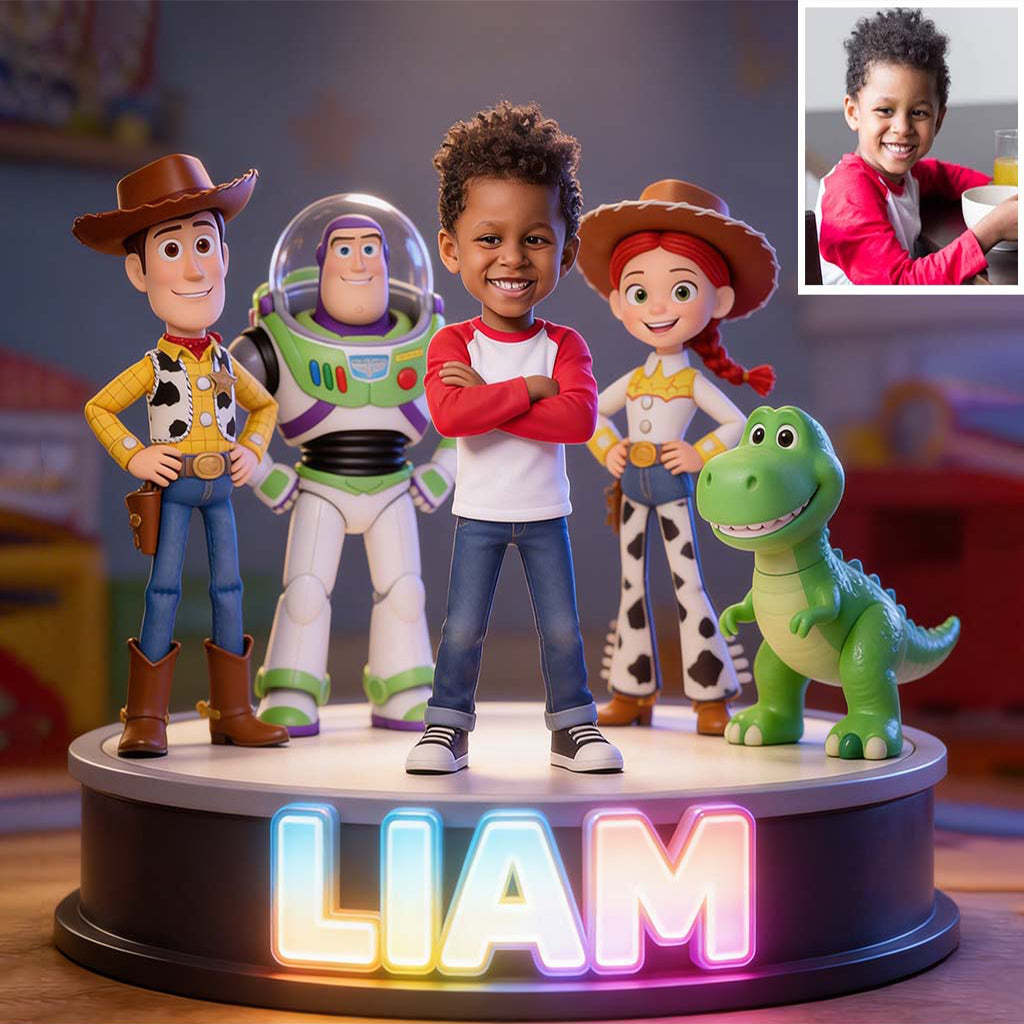 Toys Friend - Personalized Movie For Kids Custom Shaped Acrylic Plaque