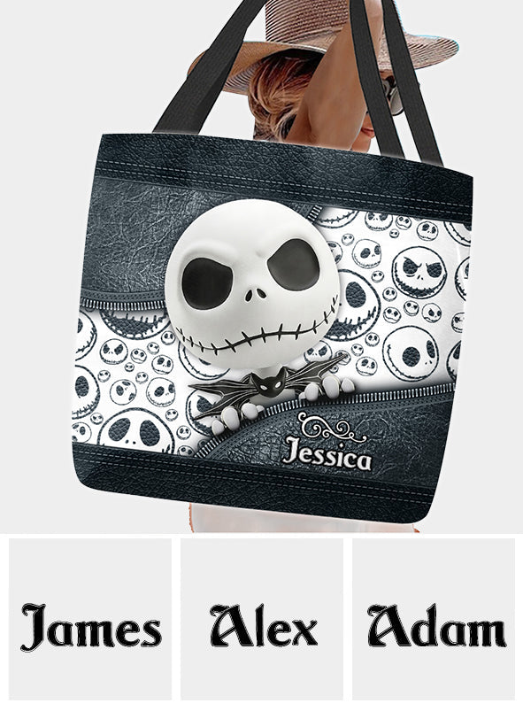 Just A Girl Who Loves Jackie - Personalized Nightmare Tote Bag
