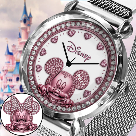 Peeking Mouse Ears - Personalized Mouse Women Hand Watch