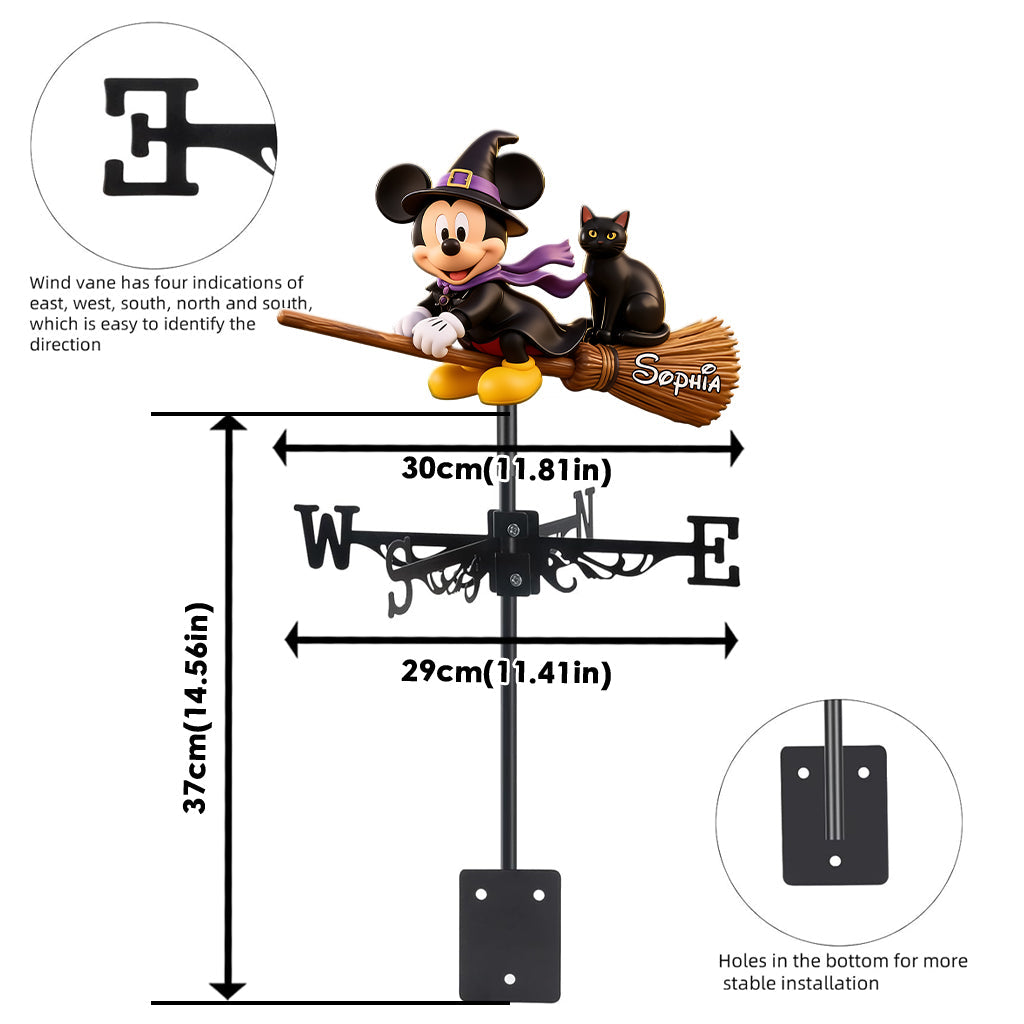 Halloween Decor - Personalized Mouse Weather Vane