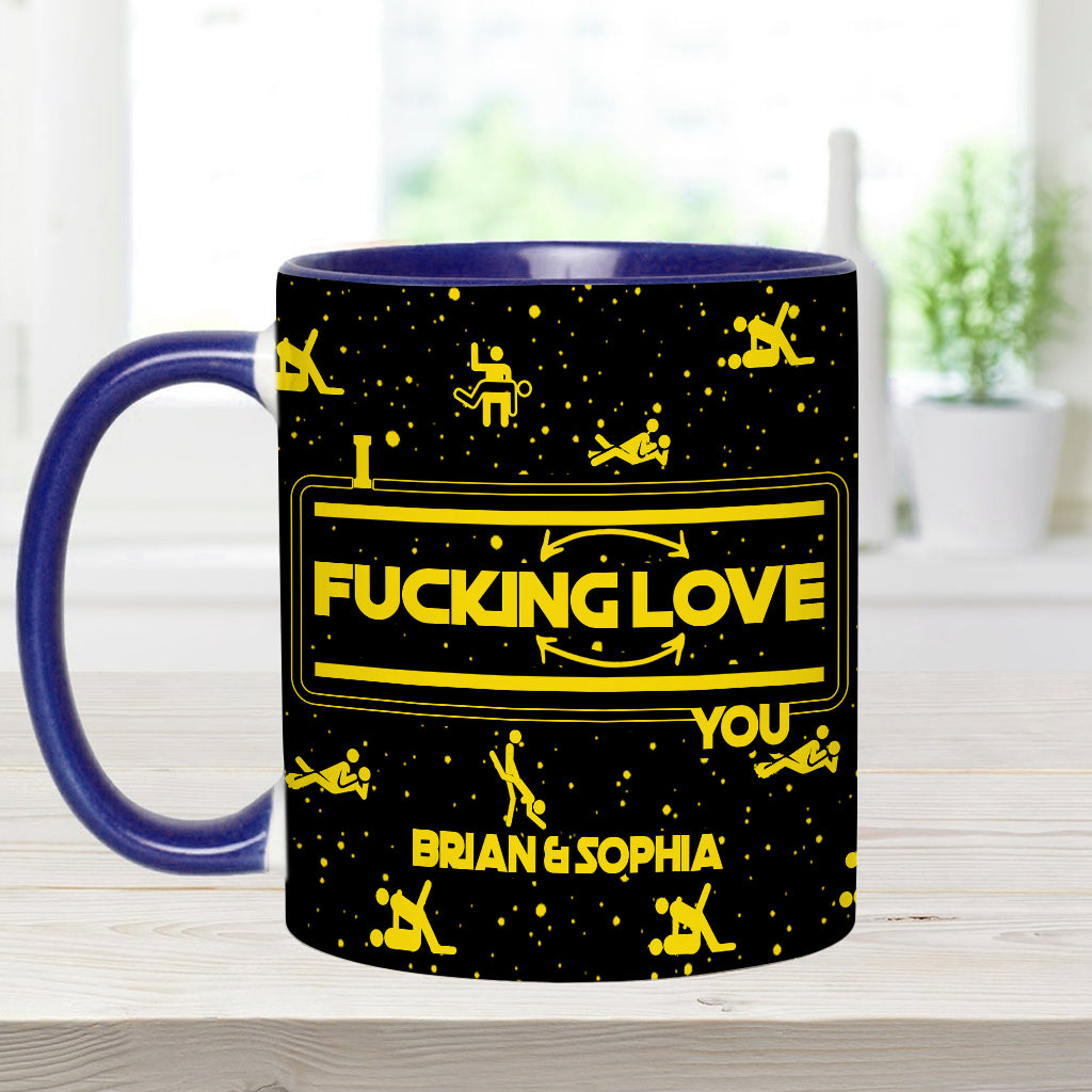I Love You I Know - Personalized The Force Accent Mug & Coaster
