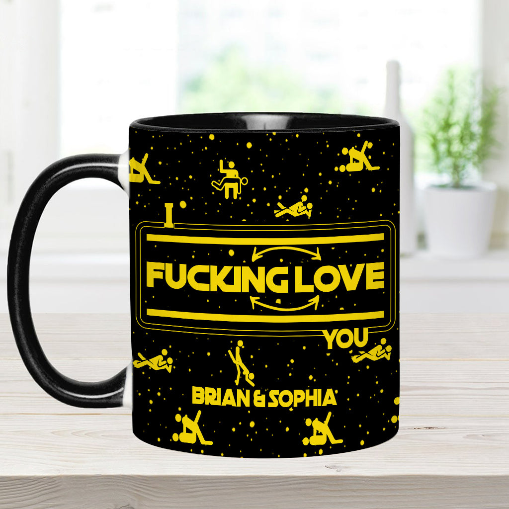 I Love You I Know - Personalized The Force Accent Mug & Coaster