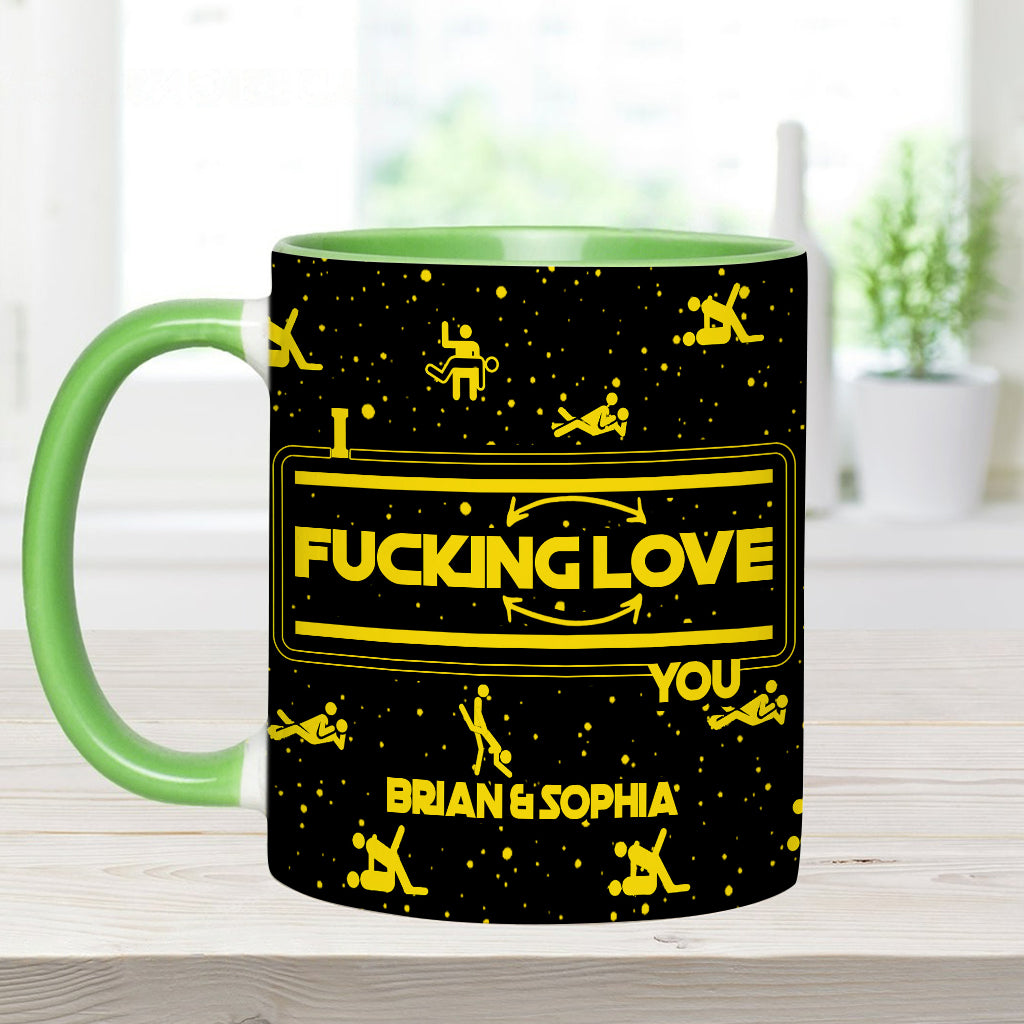 I Love You I Know - Personalized The Force Accent Mug & Coaster