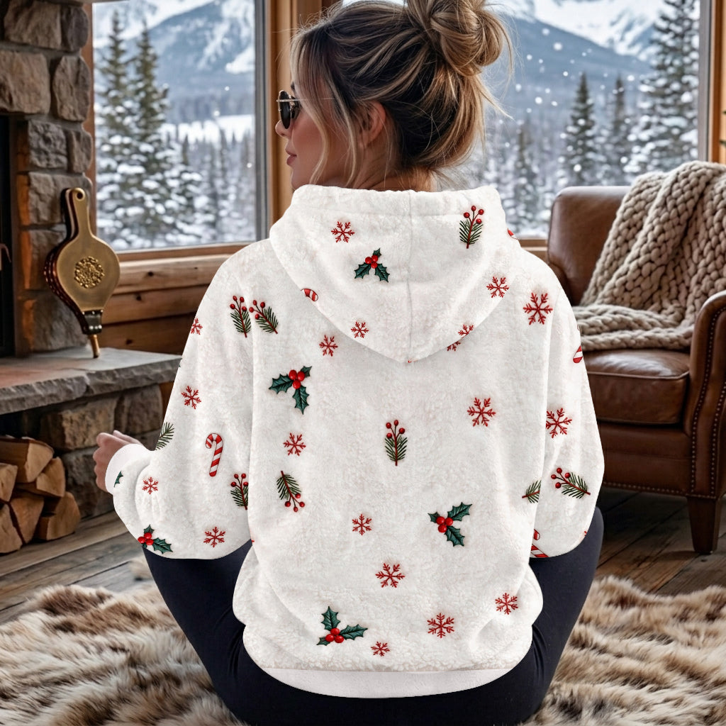 Merry Christmas - Personalized Ohana Fleece Hoodie