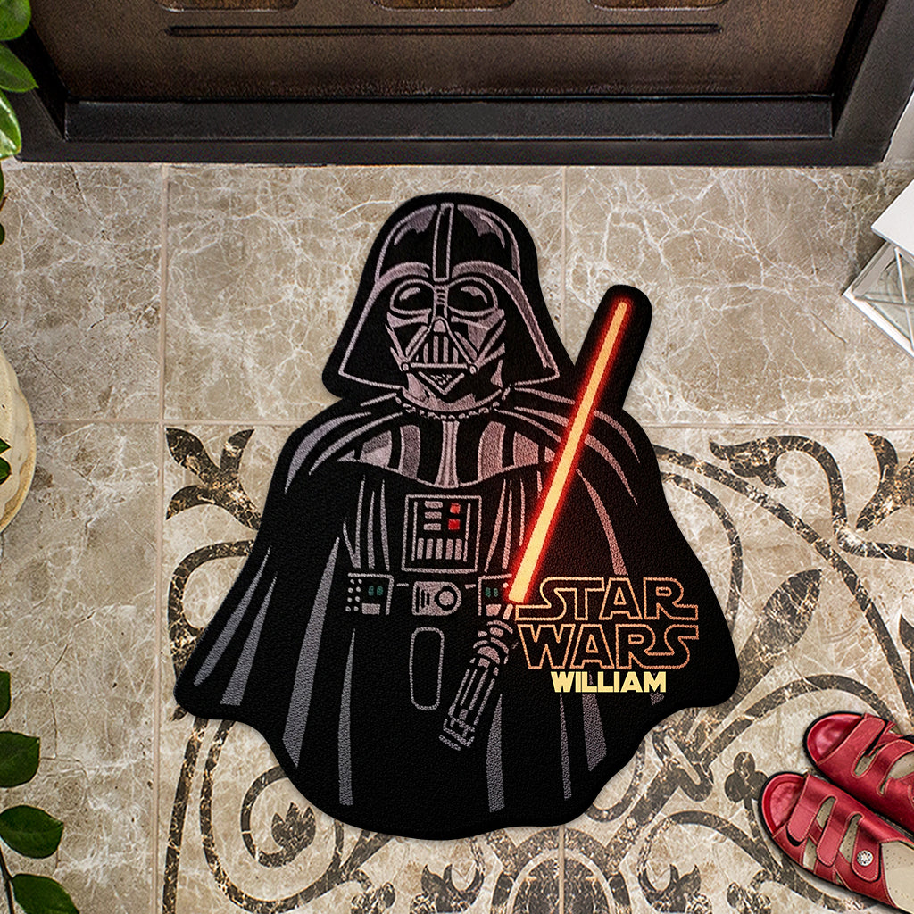 Strong Warrior - Personalized The Force Shaped Doormat/ Rug