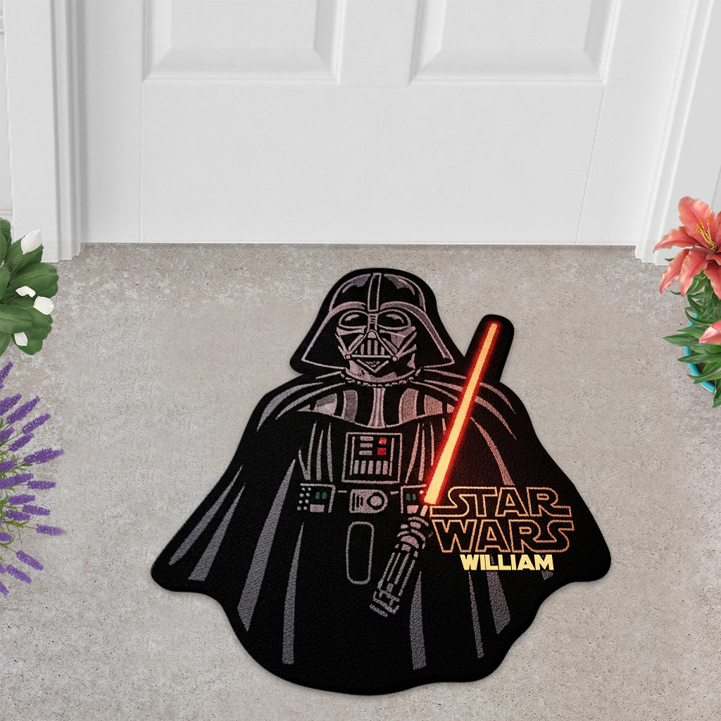 Strong Warrior - Personalized The Force Shaped Doormat/ Rug