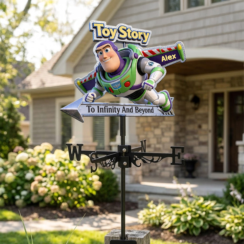 To Infinity And Beyond - Personalized Movie For Kids Weather Vane