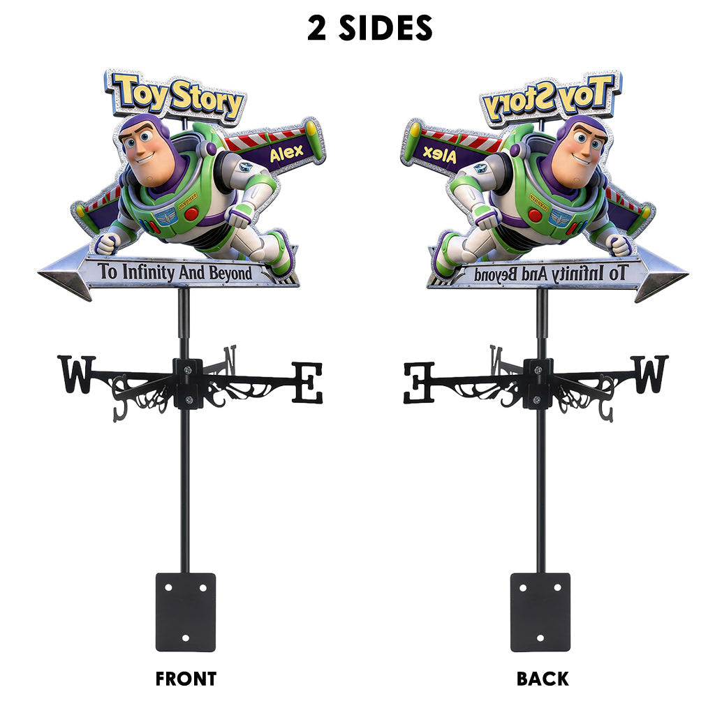To Infinity And Beyond - Personalized Movie For Kids Weather Vane