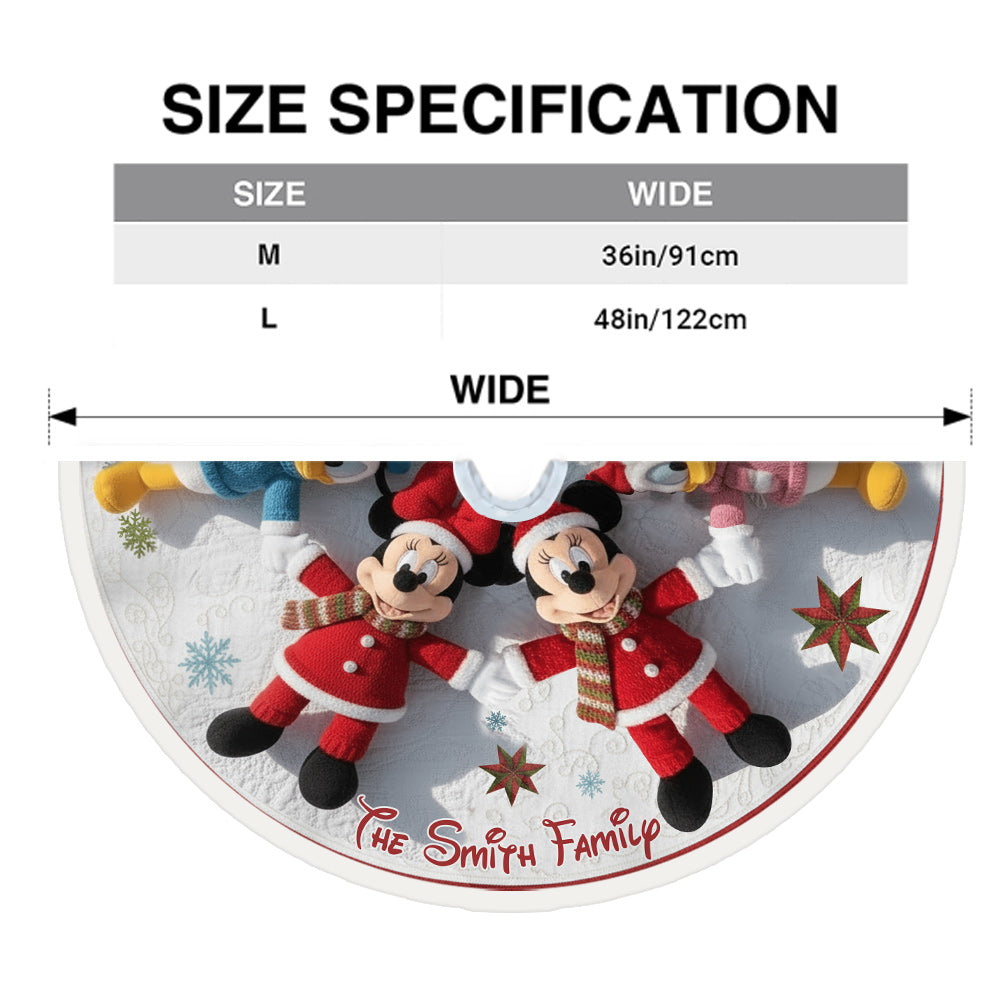 Merry Christmas - Personalized Mouse Tree Skirt