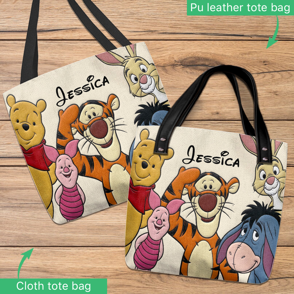 Friends - Personalized Yellow Bear Tote Bag