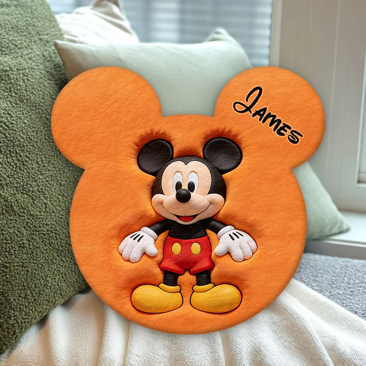 Magic Friends - Personalized Mouse Premium Faux Fur Pillow