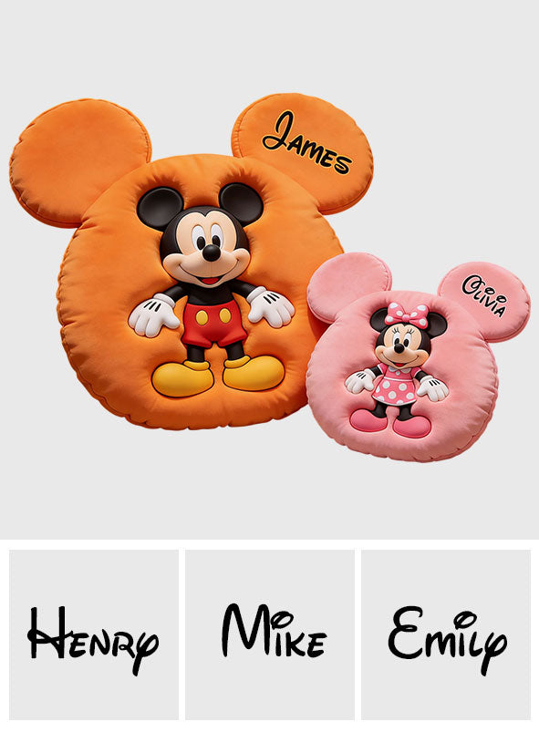 Magic Friends - Personalized Mouse Premium Faux Fur Pillow