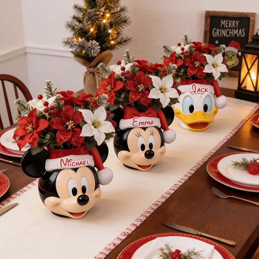 Magical Friends Dinner Table Decoration - Personalized Mouse Acrylic Pot