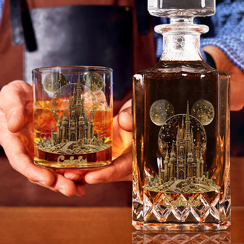 Magical Castle - Personalized Mouse Whiskey Decanter Set