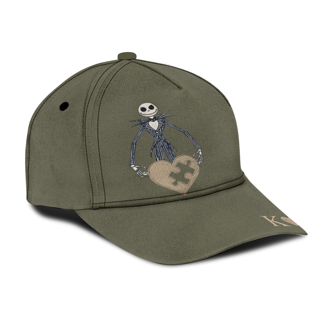 You're Missing Piece Matching Cap Nightmare Couple - Personalized Nightmare Classic Cap