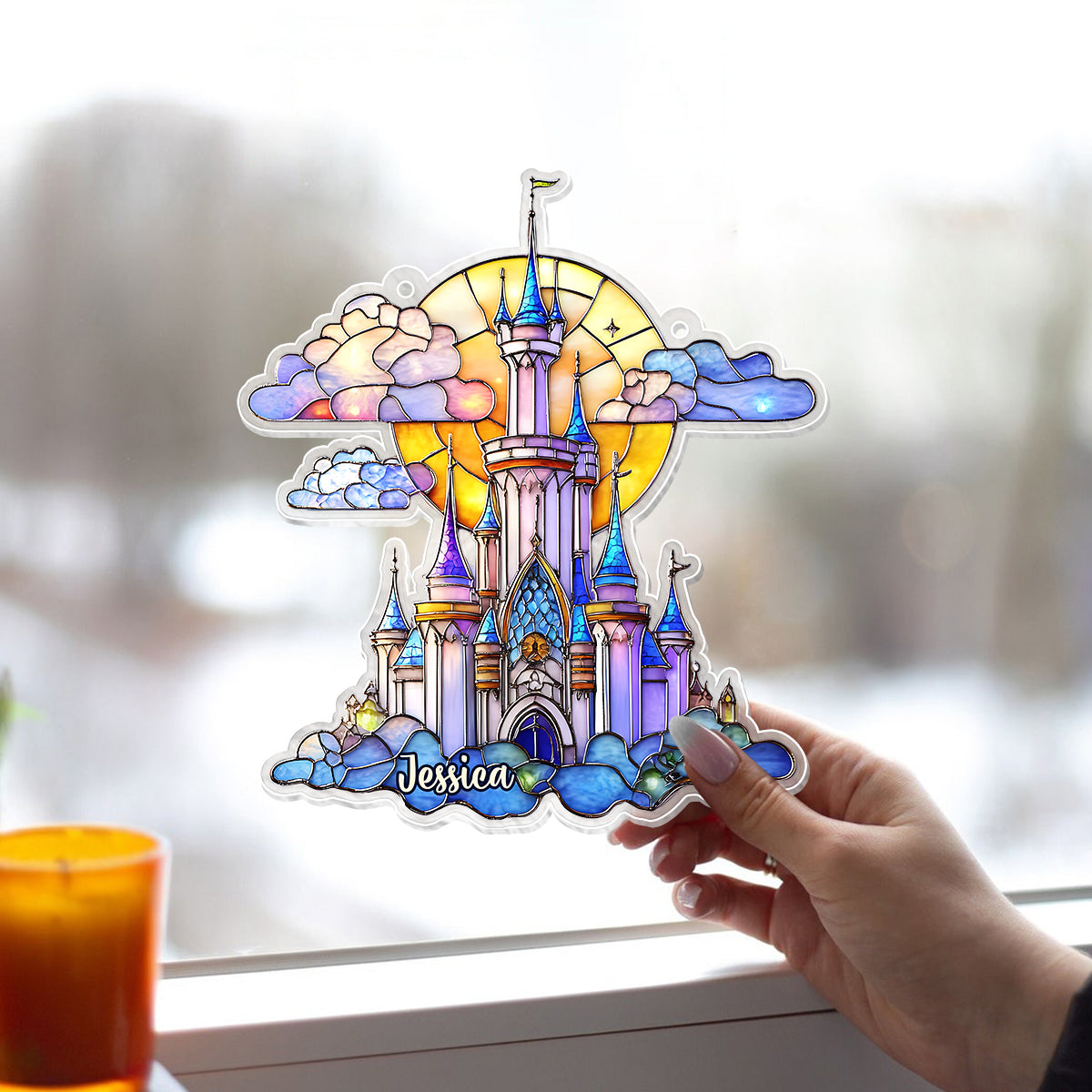Magical Moments - Personalized Mouse Window Hanging Suncatcher Ornament