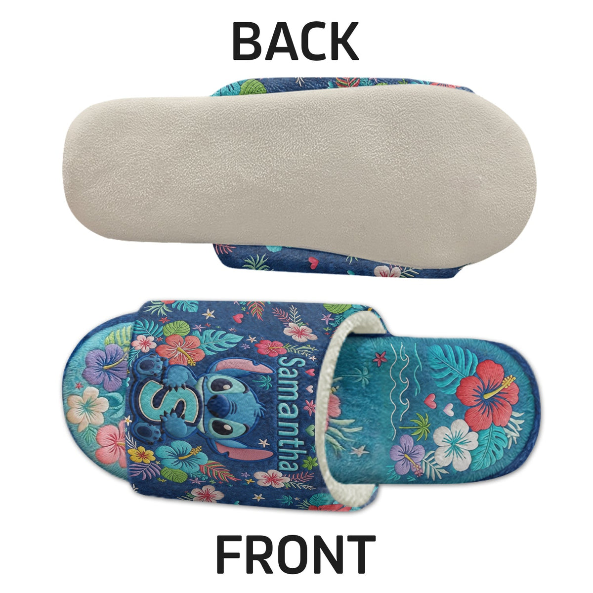Ohana Means Family - Personalized Ohana Open-Toe Slippers