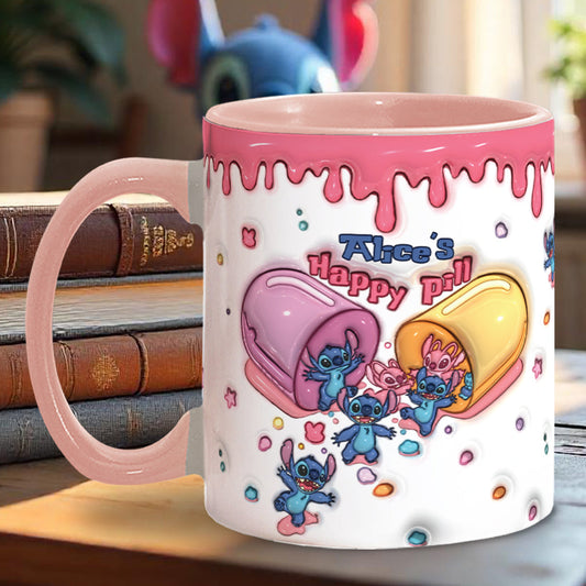 My Happy Pill - Personalized Ohana Accent Mug