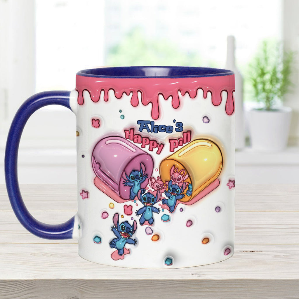 My Happy Pill - Personalized Ohana Accent Mug