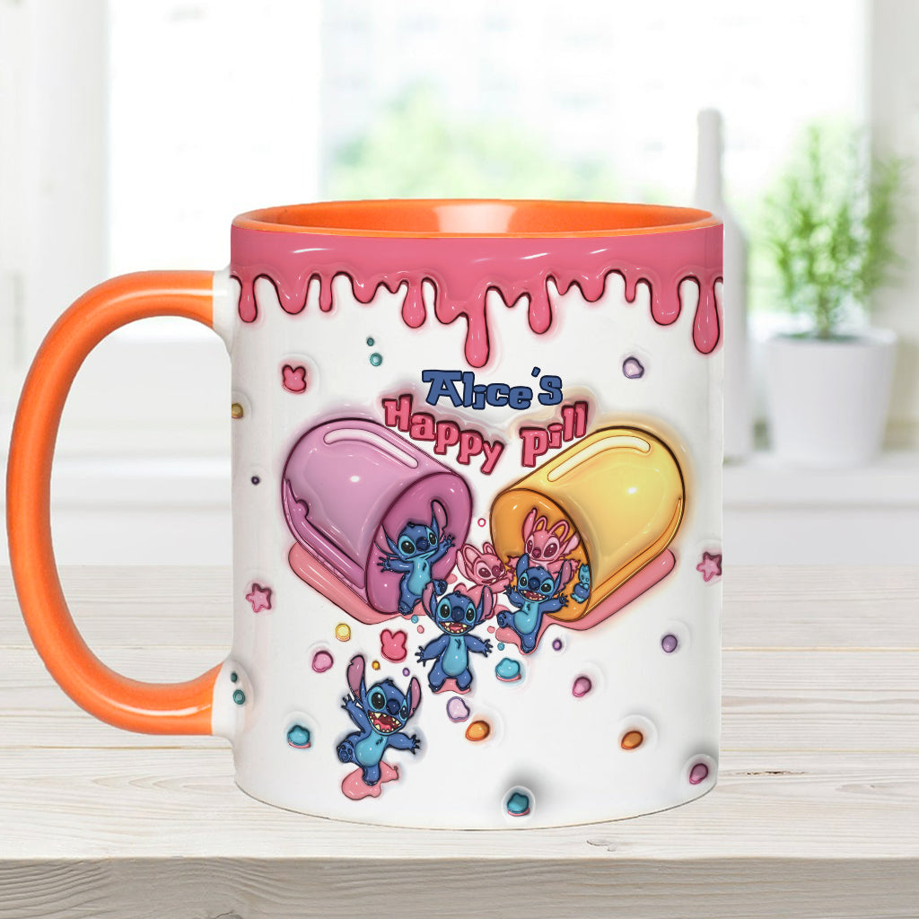 My Happy Pill - Personalized Ohana Accent Mug