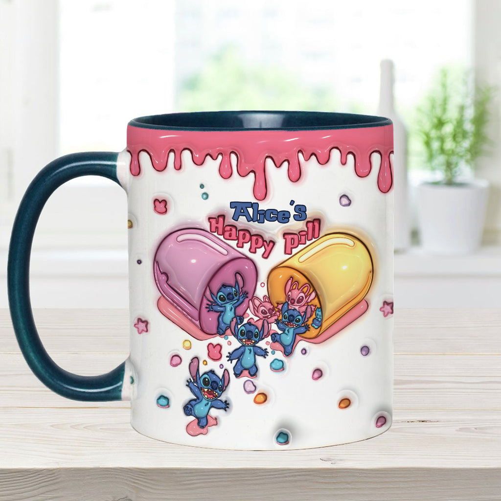 My Happy Pill - Personalized Ohana Accent Mug