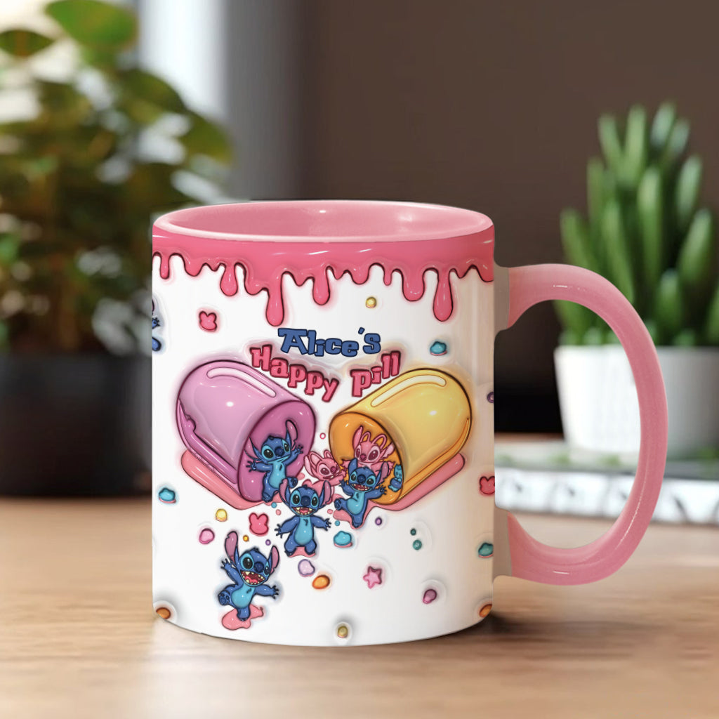 My Happy Pill - Personalized Ohana Accent Mug
