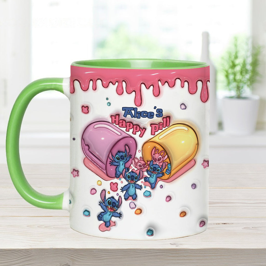My Happy Pill - Personalized Ohana Accent Mug