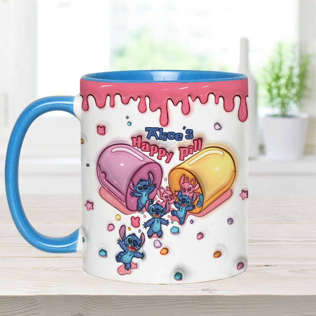 My Happy Pill - Personalized Ohana Accent Mug