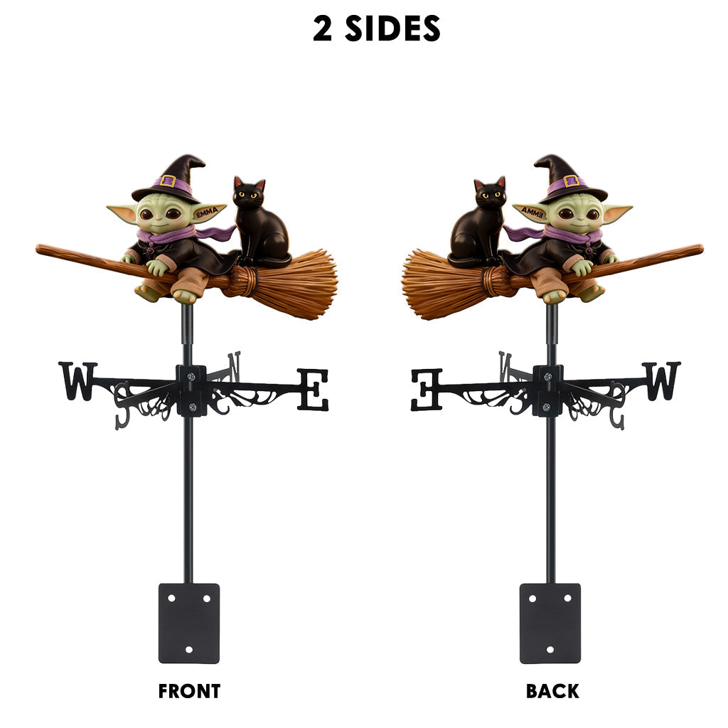 Cute Alien Baby - Personalized The Force Weather Vane