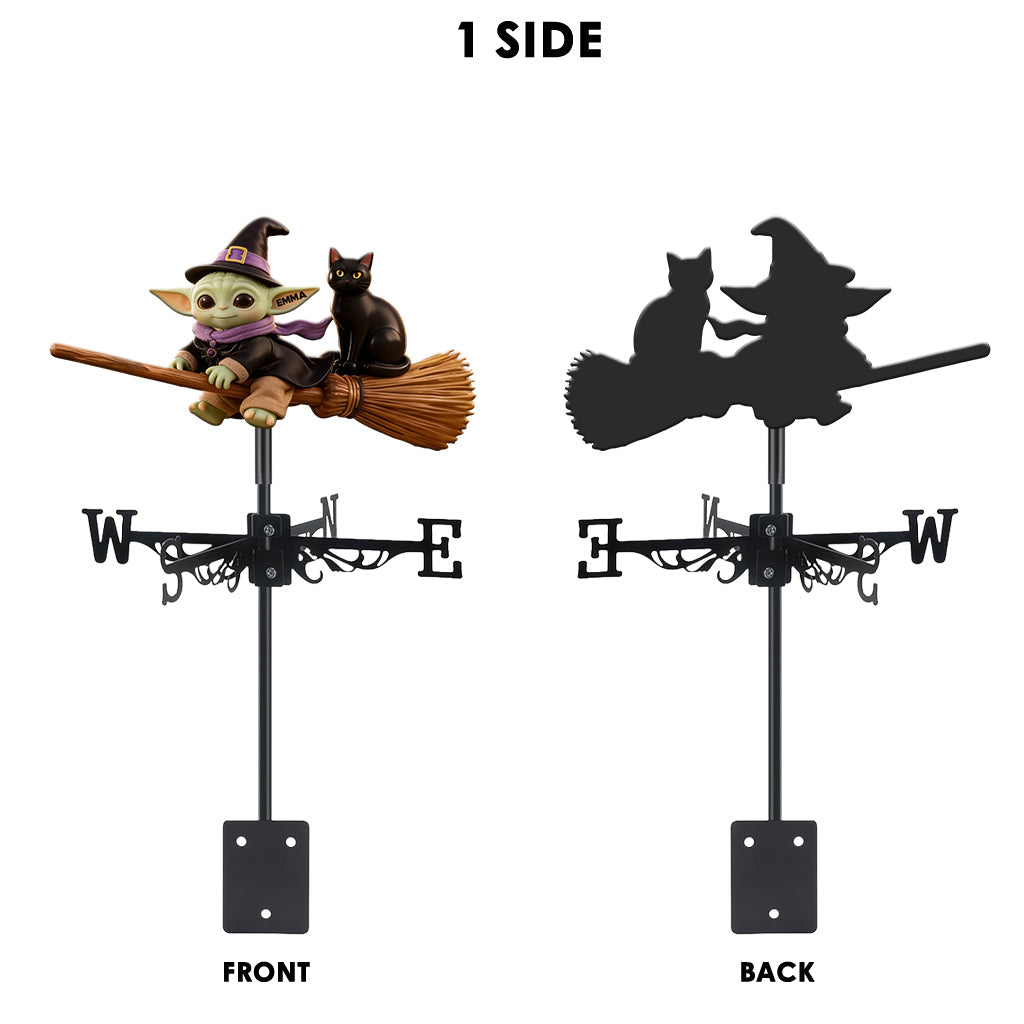 Cute Alien Baby - Personalized The Force Weather Vane