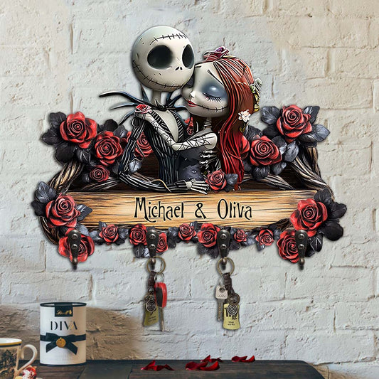 You & Me Sweet Home - Personalized Nightmare Custom Shaped Key Rack