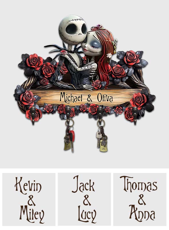 You & Me Sweet Home - Personalized Nightmare Custom Shaped Key Rack