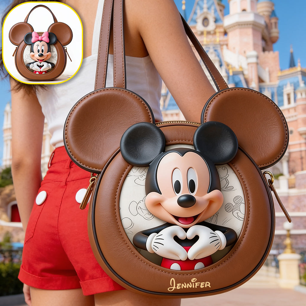 Magical Friend Accessory - Personalized Mouse Custom Shape Tote Bag