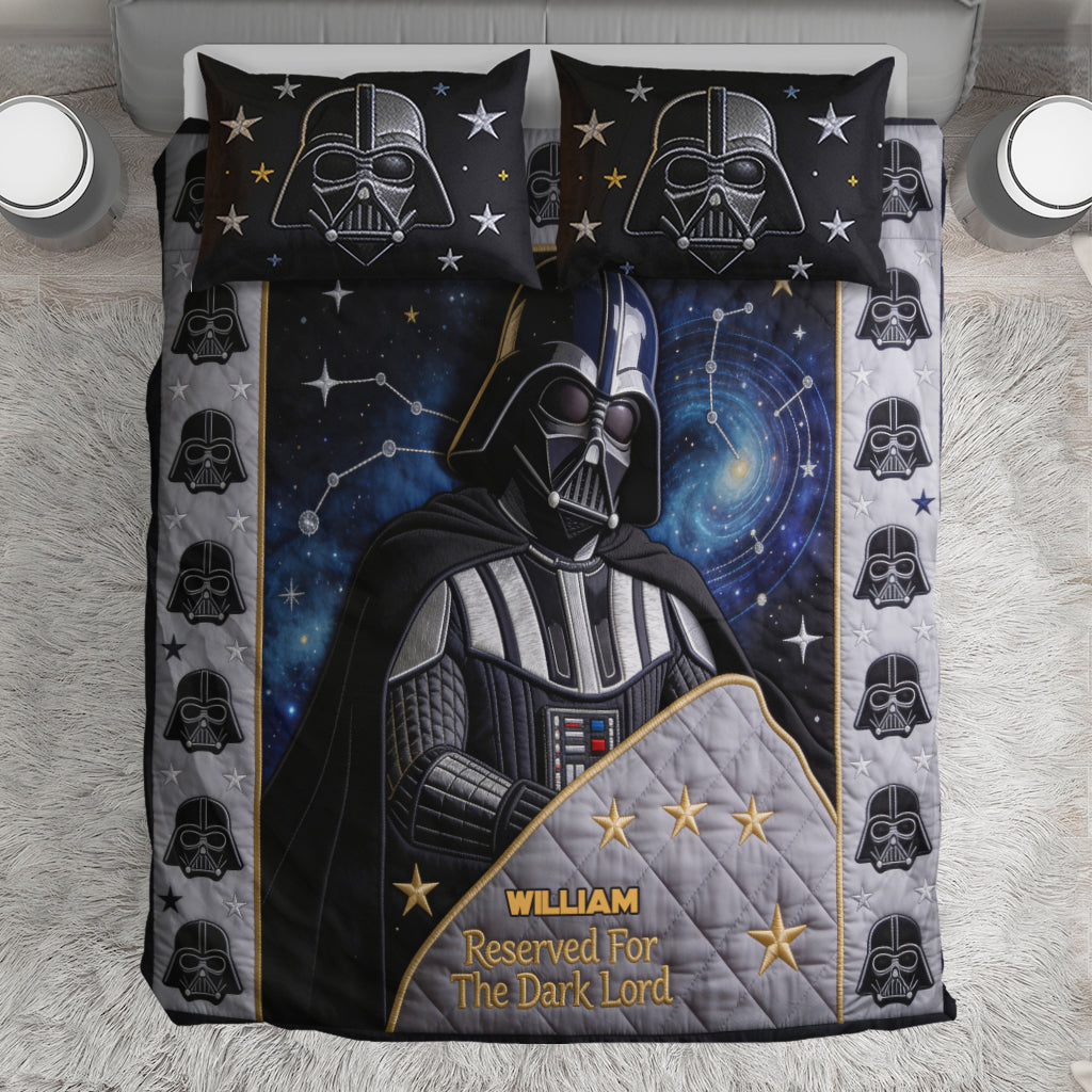 Reserved For The Dark Lord." - Personalized The Force Bedding Set