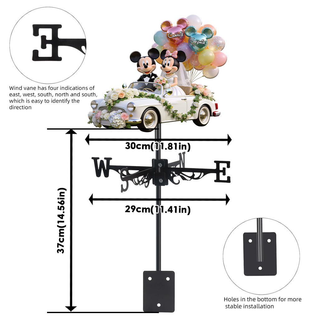 You & Me We Got This - Personalized Mouse Weather Vane
