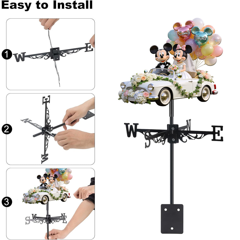 You & Me We Got This - Personalized Mouse Weather Vane
