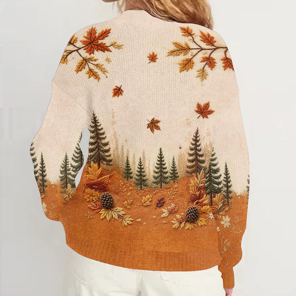 It's Pumpkin Spice Latte Season - Personalized Mouse Cardigan Sweater