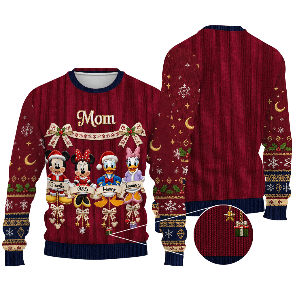 Magical Christmas - Personalized Mouse Ugly Sweater