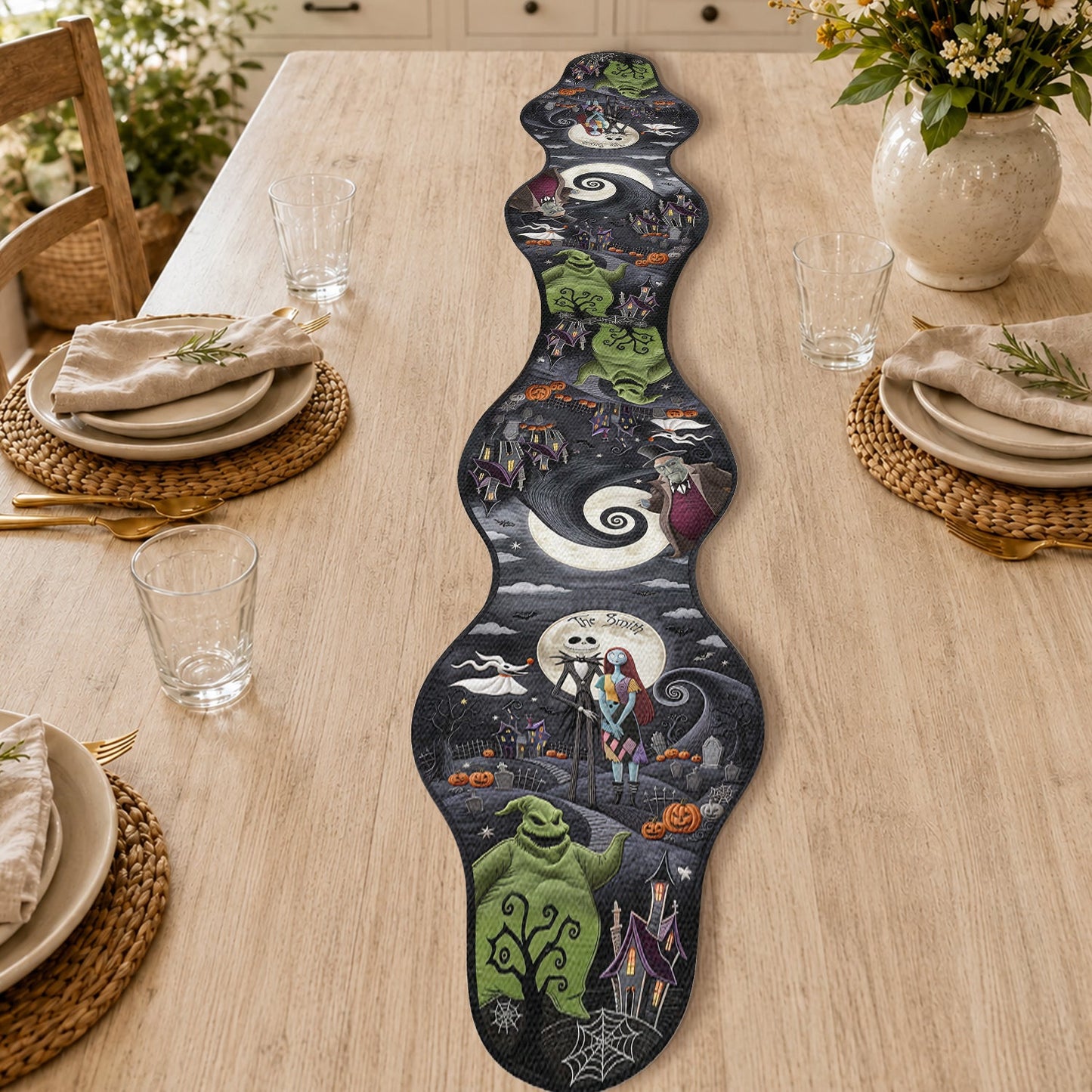 Halloween Nightmare - Personalized Nightmare Custom Shape Table Runner