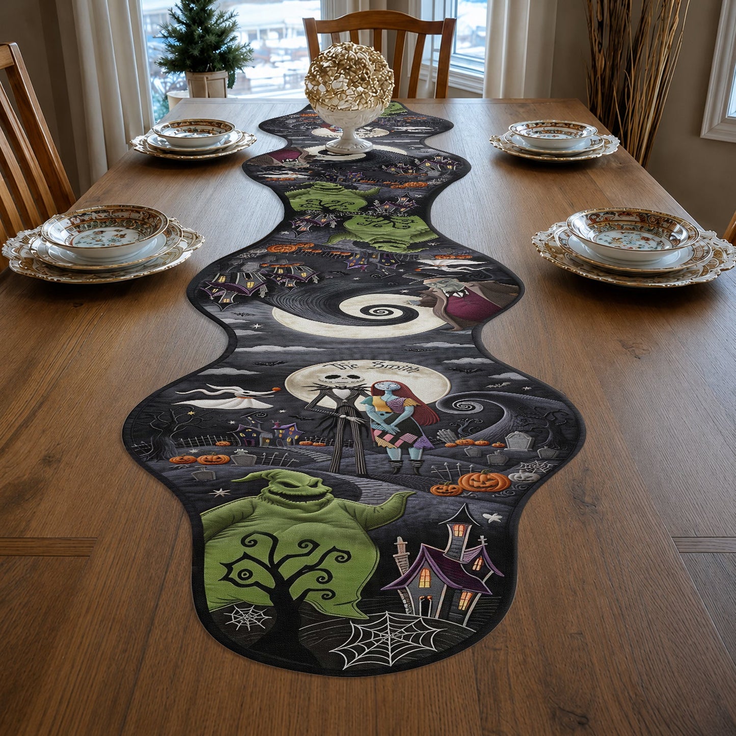 Halloween Nightmare - Personalized Nightmare Custom Shape Table Runner